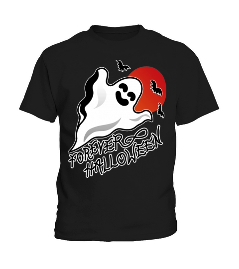 Forever Halloween Flying Ghost Boo Vintage Kids T-Shirt