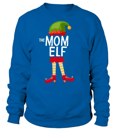 The mom Elf Family Matching Christmas Women's Sweatshirt