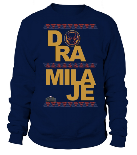 Marvel Black Panther Movie Dora Milaje Text Women's Sweatshirt