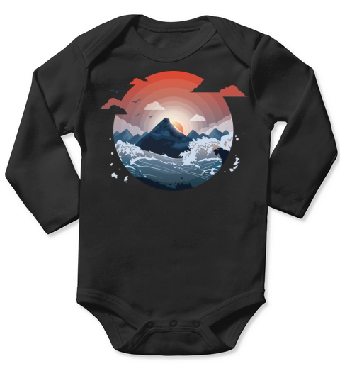Surrounded by storm Long Sleeve Baby One-Piece