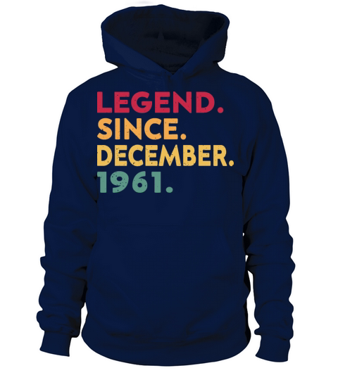 Legend Since December 1961 61th Birthday Vintage Women's Hoodie