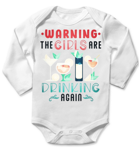 Women Party Cocktail Alcohol Girls beers Long Sleeve Baby One-Piece