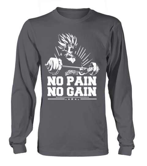 Dragon ball fan - No pain no gain Women's Long Sleeve