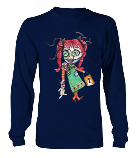 Happy halloween rag doll Men's Long Sleeve
