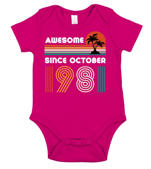 40th Birthday Short Sleeve Baby One-Piece