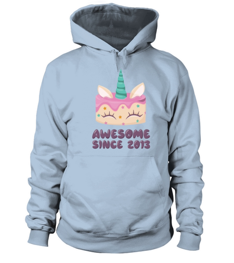 Unicorn Cake Awesome Since 2013 Women's Hoodie