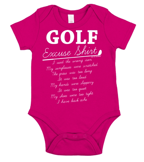 Golf Excuse Short Sleeve Baby One-Piece