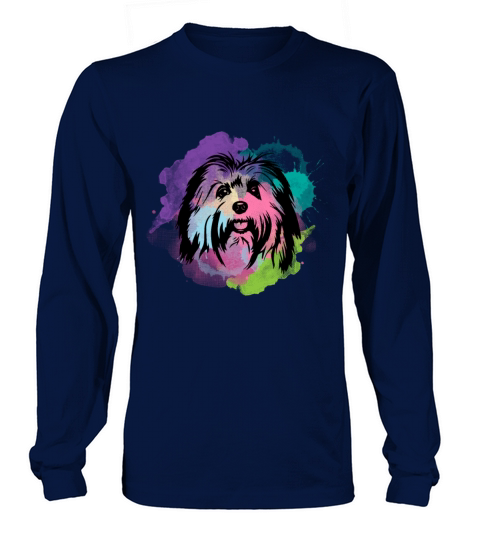 Dog Lover I Splash Art Havanese Women's Long Sleeve