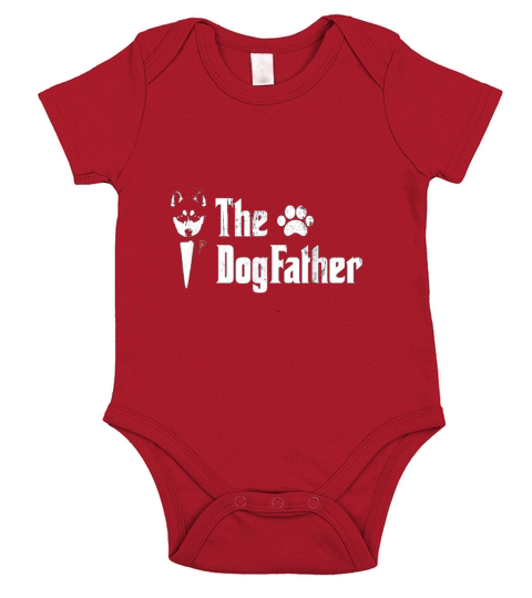 Mens The Dogfather Husky Dog Dad Tshirt Fathers Day Short Sleeve Baby One-Piece