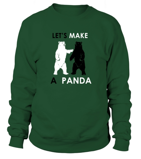 Lets Make A Panda Shirt Funny Polar Bear Women's Sweatshirt
