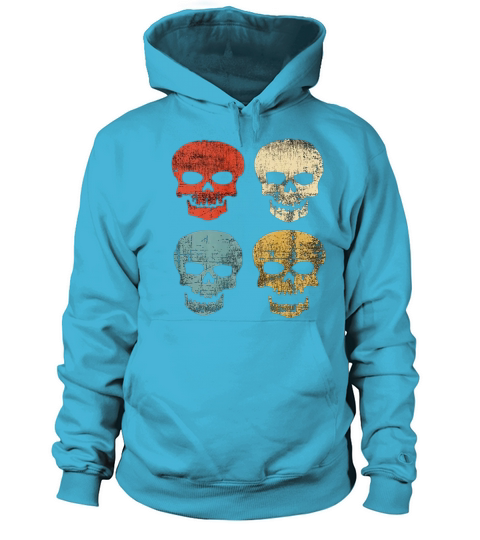 Nice Vintage Skull for Women Men Retro Halloween Women's Hoodie