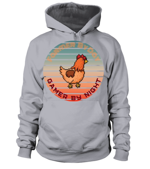Vintage Farmer by Day Gamer By Night Women's Hoodie