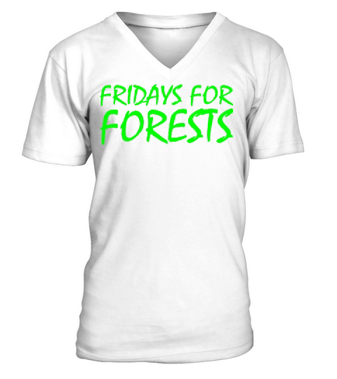 Fridays for forests Men's V-Neck T-shirt
