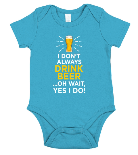 Funny Beer Drinker Quote For Beer Lovers Short Sleeve Baby One-Piece