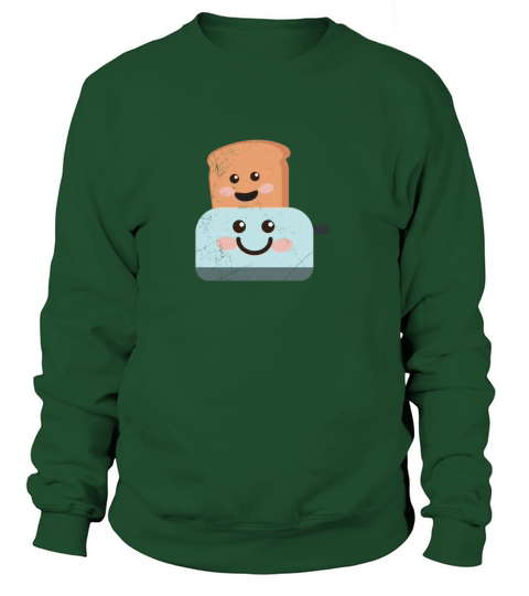 Toast Bread and Toaster Breakfast Couple Gift Women's Sweatshirt
