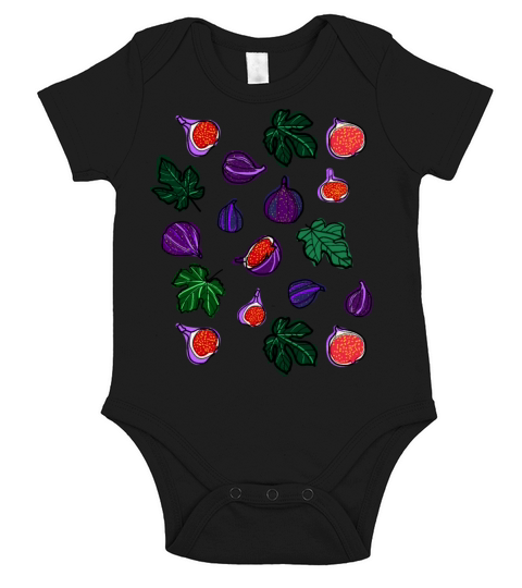 Figs fruits pattern1 Short Sleeve Baby One-Piece