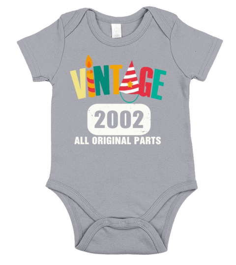 Vintage 2002 All Original Parts Short Sleeve Baby One-Piece