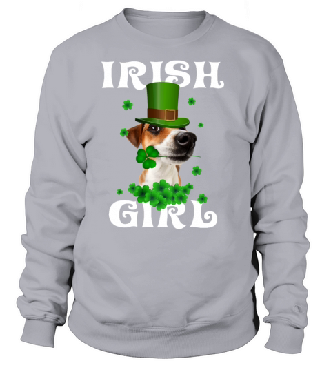 Jack Russell Terrier patricks day gift for her Women's Sweatshirt