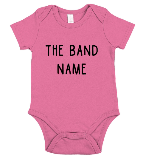 The band name Short Sleeve Baby One-Piece