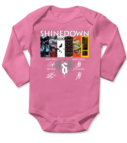 Shinedown 19th Anniversary 2001 2020 signature Long Sleeve Baby One-Piece