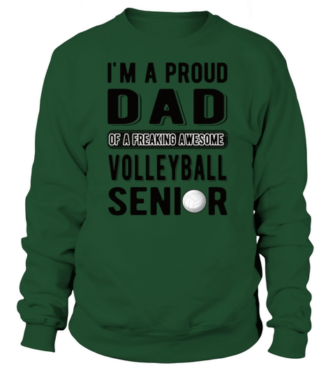 Senior Dad Volleyball Player Father Class Of 2022 Men's Sweatshirt