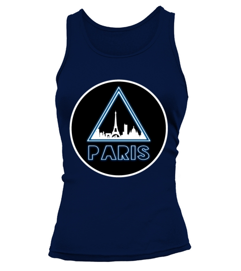 Paris Neon blue Women's Tank Top