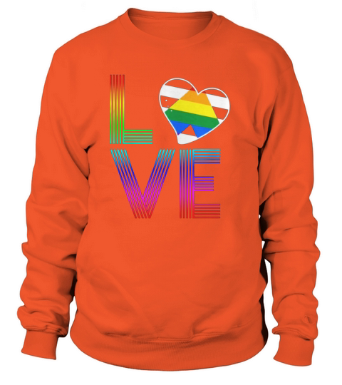 Straight Ally Flag Love LGBT Pride Women's Sweatshirt