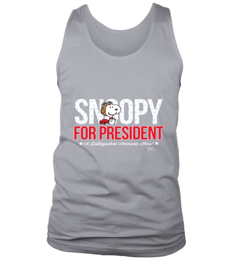Peanuts Snoopy For President A Distinguished Ameri Men's Tank Top