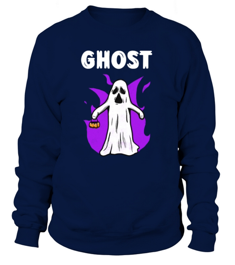 Ghost with pumpkin Halloween Women's Sweatshirt
