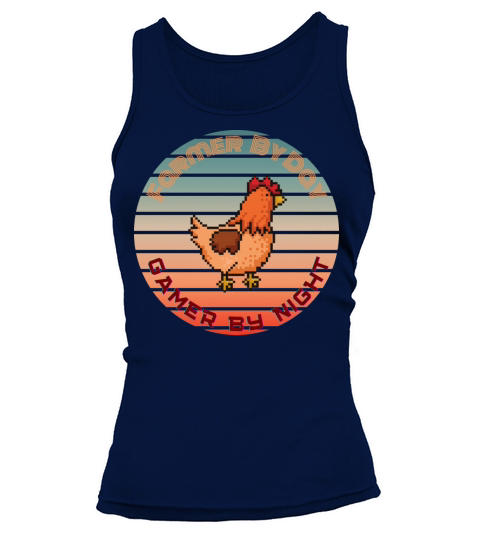 Vintage Farmer by Day Gamer By Night Tank top Woman