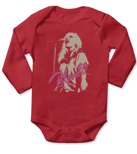 Blondie Rock Band Mic Long Sleeve Baby One-Piece