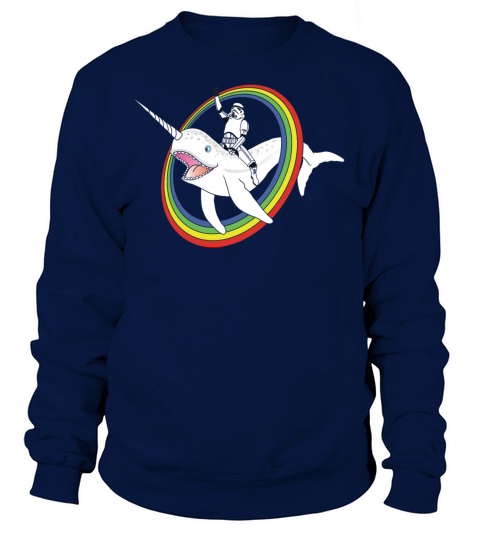 Narwhal Rainbow Stormtrooper Women's Sweatshirt
