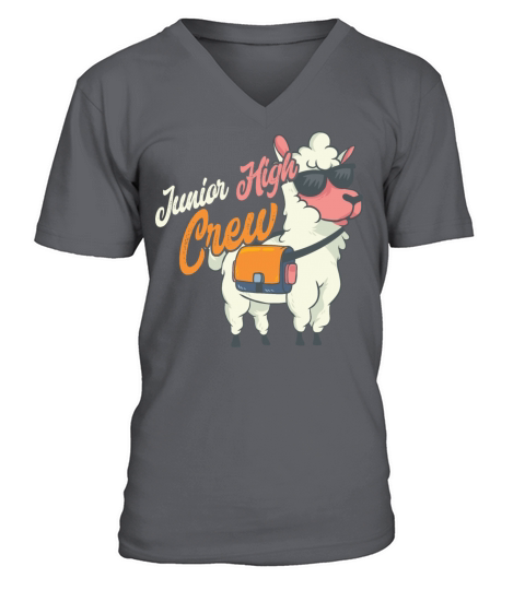 Junior High Crew Middle School Llama Gift Men's V-Neck T-shirt