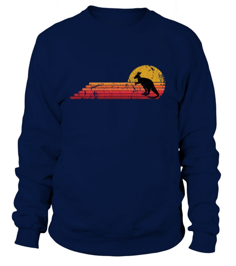 Kangaroo Animal Retro Vintage Style Men's Sweatshirt