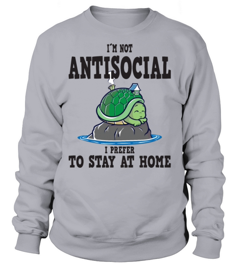Turtle Staying at home alone antisocial Women's Sweatshirt