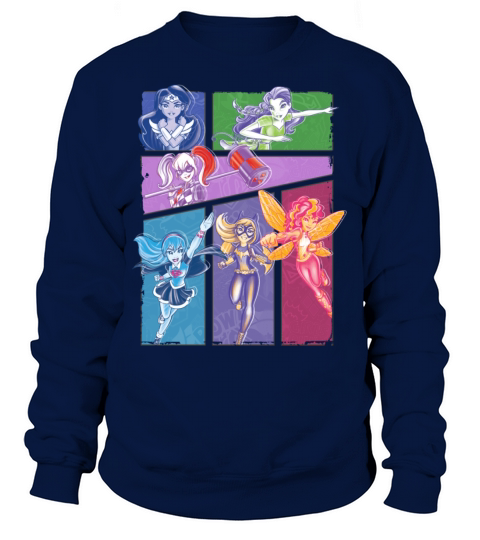 DC Super Hero Girls Collage Of Heroines Men's Sweatshirt
