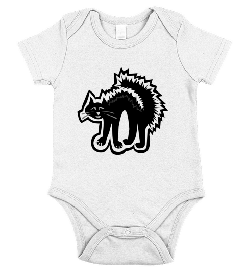 Scaredy Cat Short Sleeve Baby One-Piece