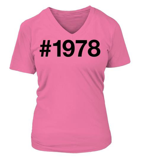 1978 Hashtag Women's V-Neck T-shirt