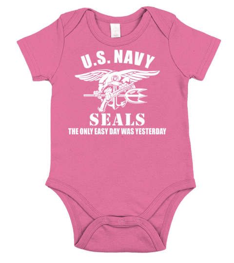 US Navy Seal The Only Easy Day Was Yesterday Short Sleeve Baby One-Piece