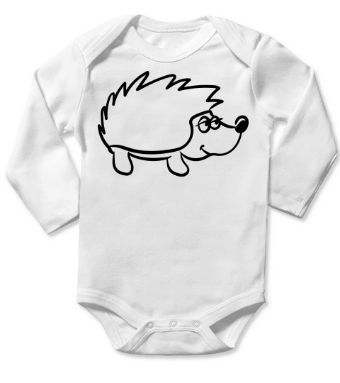 Hedgehog Long Sleeve Baby One-Piece