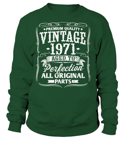 1971 Vintage Birthday Gift Idea Women's Sweatshirt