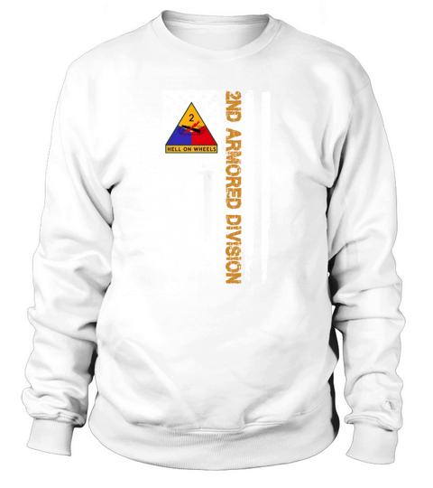 2nd Armored Division American Flag Tshirt Sweatshirt Unisex
