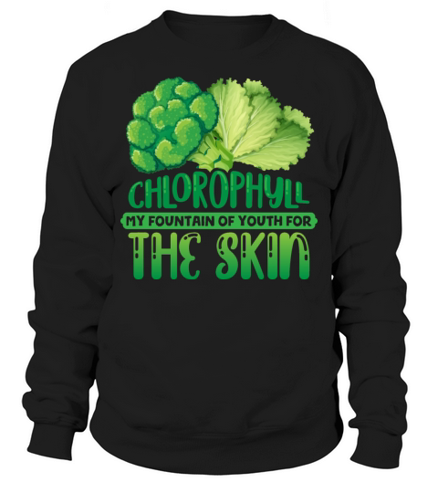Chlorophyll Leafy Greens Vegetables Herbs Leaves Men's Sweatshirt