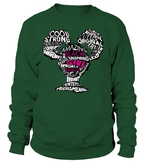 Black Girl Magic Word Montage Women's Sweatshirt