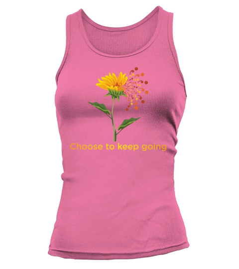 Choose To Keep Going Sunflower Semicolon Women's Tank Top