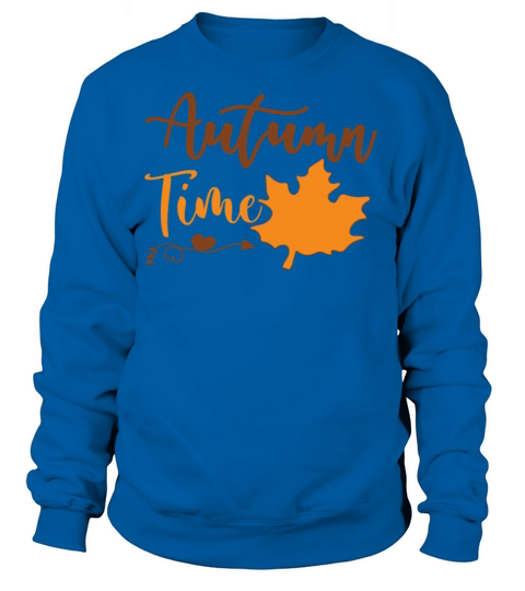 Autumn time with heart decoration and maple leaf Women's Sweatshirt