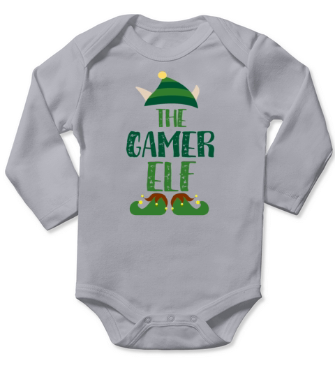 The Gamer Elf Long Sleeve Baby One-Piece