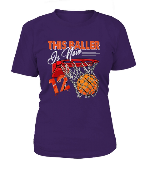 12th Birthday Basketball Funny 12 Years Old Kids Gift Women's T-Shirt