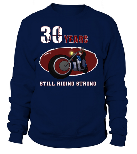 30 years old Biker Riding Motobike X-Mas Women's Sweatshirt