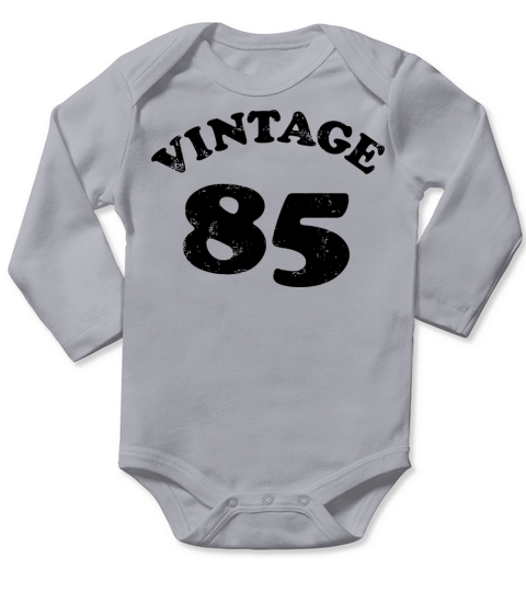 Vintage 85 Year Old Shirt 85Th Birthday Long Sleeve Baby One-Piece